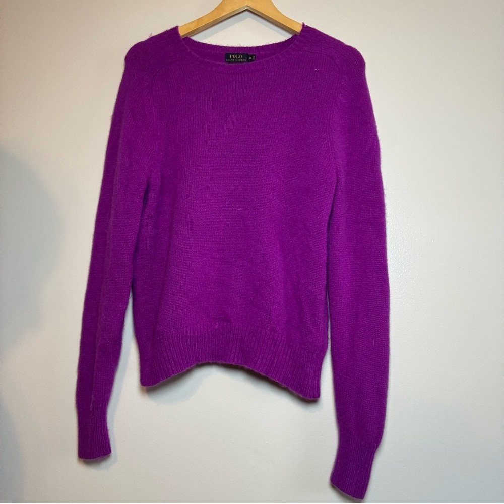 Polo Ralph Lauren Shetland Wool Sweater XL Purple Women’s